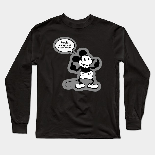 Mickey Mouse dans le domaine public Long Sleeve T-Shirt by annearchet